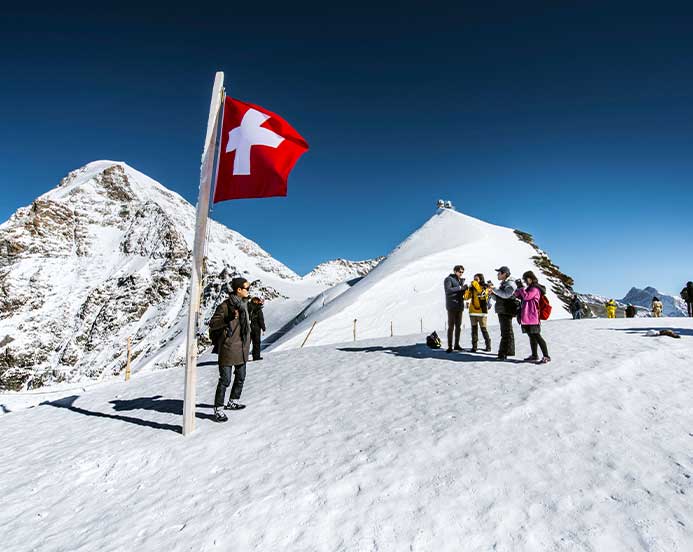 Jungfrau Swiss Flag