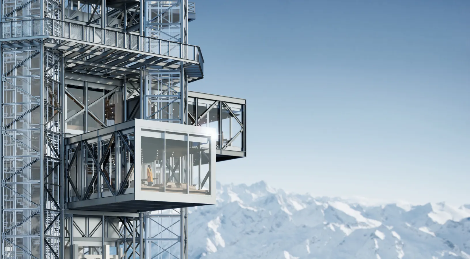 The Mount Titlis summit station and glacier at 3,020 metres above Engelberg in central Switzerland, surrounded by snow-covered alpine peaks